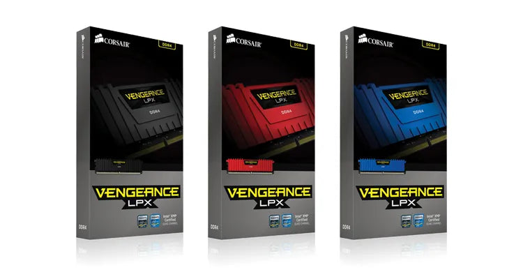 Corsair VENGEANCE® LPX 8GB (1 x 8GB) DDR4 DRAM 2666MHz C16 Memory Kit; 16-18-18-35; 1.2V; Black