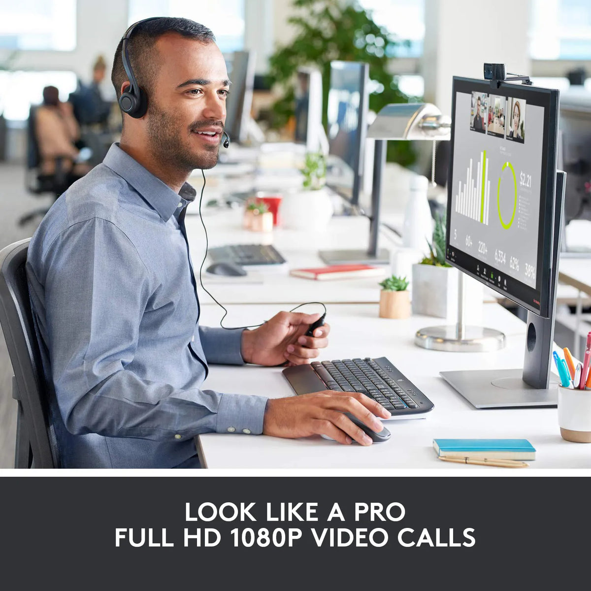 LOGI C920 HD Pro Webcam - Black