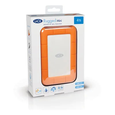 Seagate Rugged Mini, 2000 GB, 3.2 Gen 1 (3.1 Gen 1), 5400 RPM, Orange,Silver