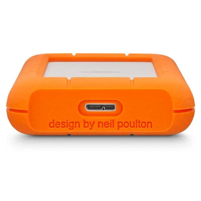 LaCie Rugged Mini, 1000 GB, 2.5", 3.2 Gen 1 (3.1 Gen 1), 5400 RPM, Orange,Silver