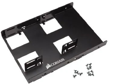 Corsair CSSD-BRKT2, 8.89 cm (3.5"), Carrier panel, Black, 2.5", Aluminium, 101.6 mm