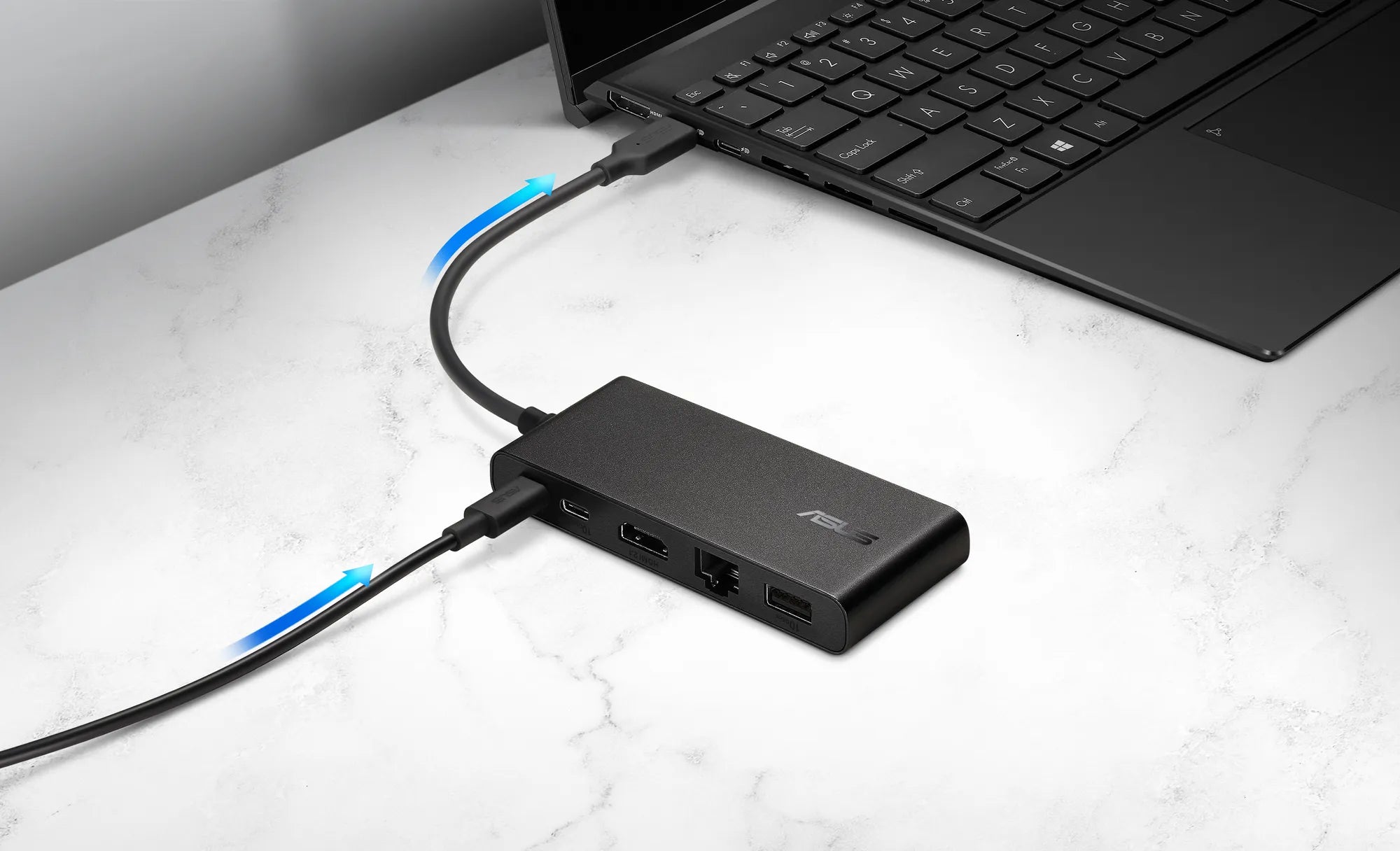 ASUS Dock|DC201|DUAL 4K|USB-C Dock|Up to 100w Power delivery|RJ45|Dual 4K 60 Hz (HDMI 2.1 + USB-C with DP 1.4)|Single display: 4
