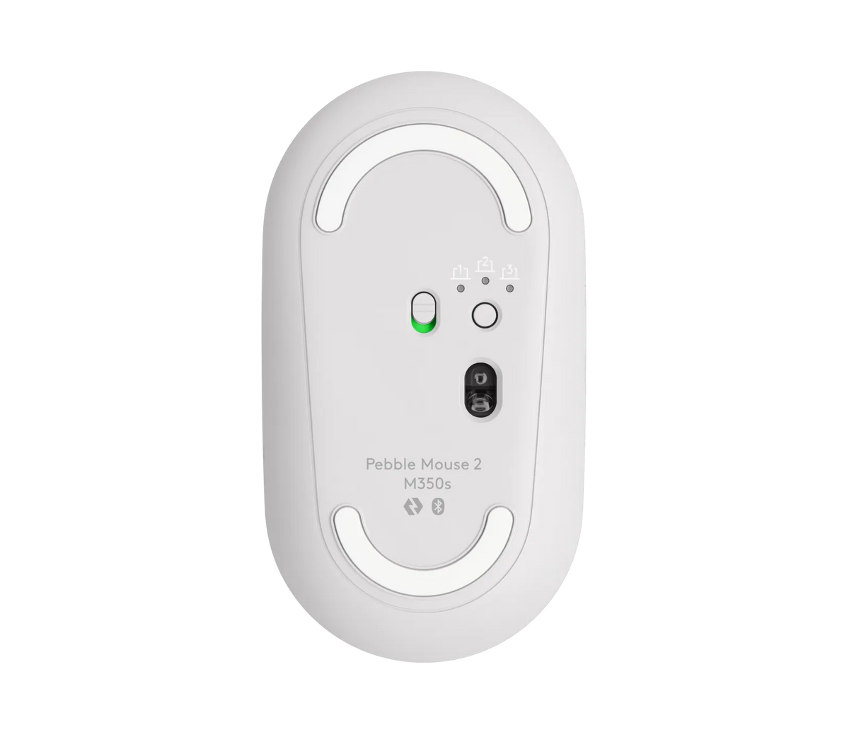 LOGI Pebble Mouse 2 M350s Wireless mouse - Tonal White
