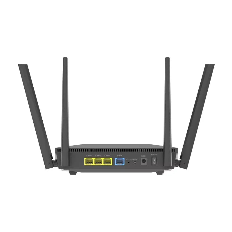 ASUS RT-AX52 AX1800 AiMesh, Wi-Fi 6 (802.11ax), Dual-band (2.4 GHz / 5 GHz), Ethernet LAN, Black, Tabletop router