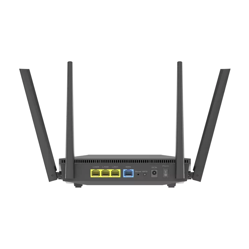 ASUS RT-AX52 AX1800 AiMesh, Wi-Fi 6 (802.11ax), Dual-band (2.4 GHz / 5 GHz), Ethernet LAN, Black, Tabletop router
