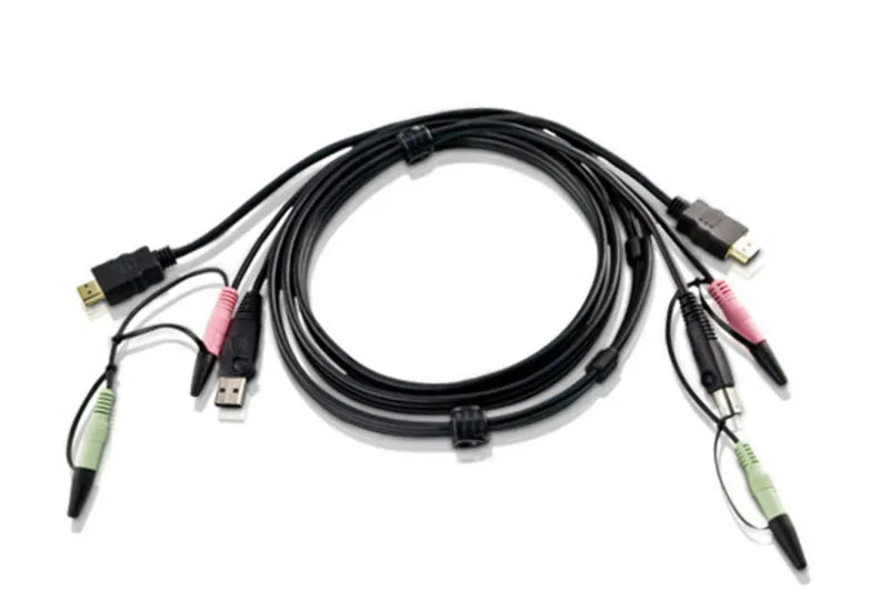 1.8m USB HDMI to DVI-D KVM cable with Audio