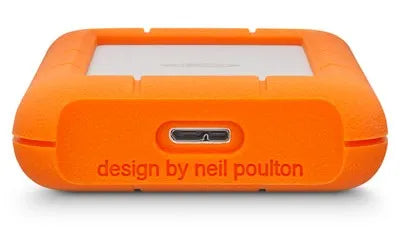 LaCie Rugged Mini, 4 TB, 3.2 Gen 1 (3.1 Gen 1), 5400 RPM, Orange