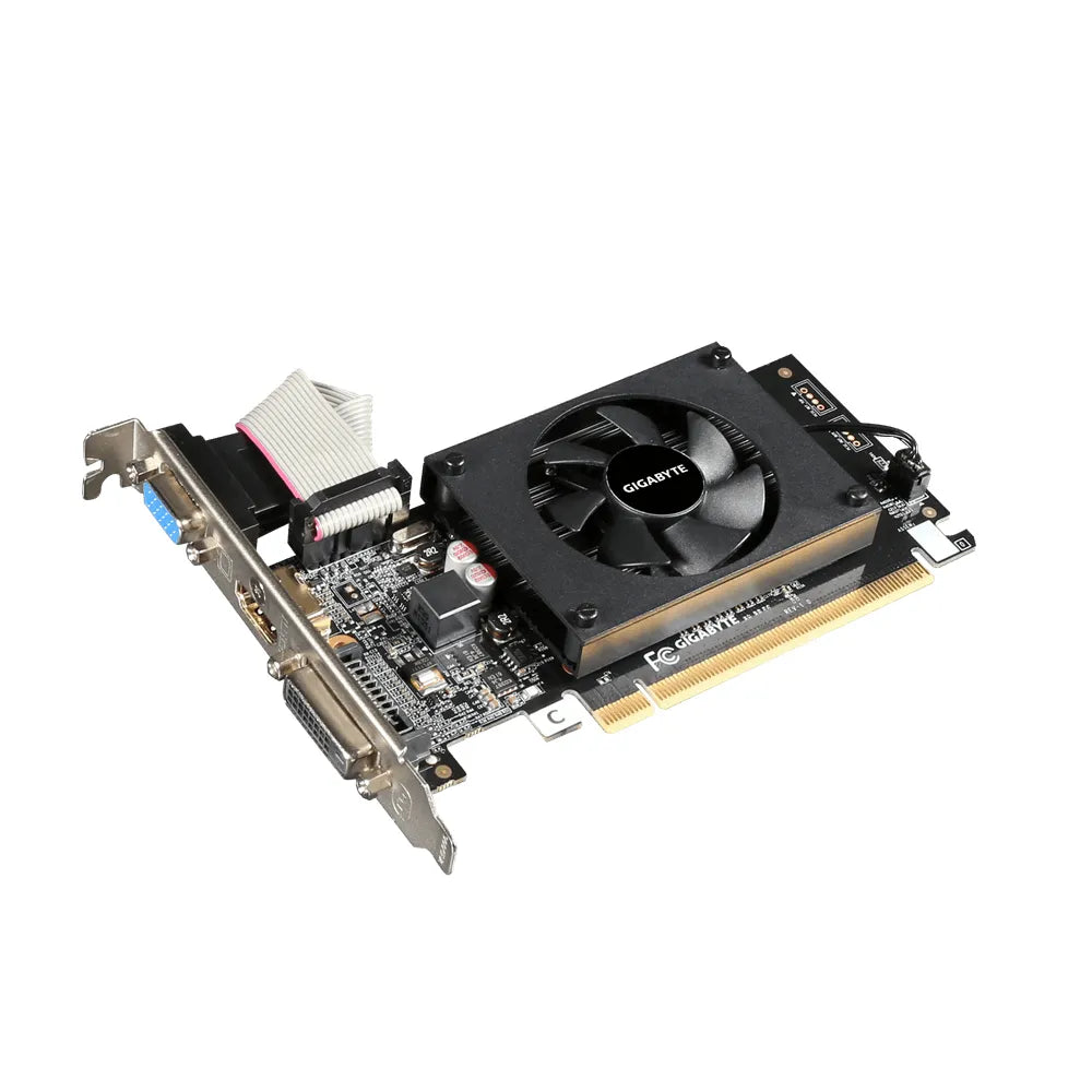 Gigabyte GV-N710D3-2GL, GeForce GT 710, 2 GB, GDDR3, 64 bit, 4096 x 2160 pixels, PCI Express 2.0