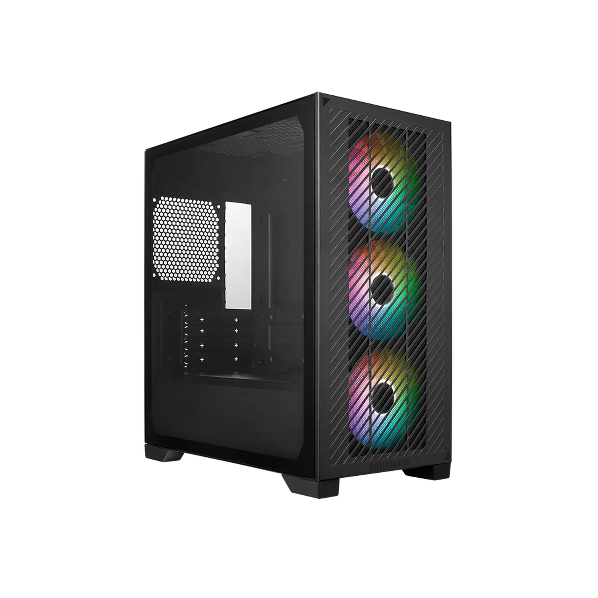 Cooler Master Elite 301, Mini Tower, PC, Black, ITX, micro ATX, Plastic, Steel, Tempered glass, Multi