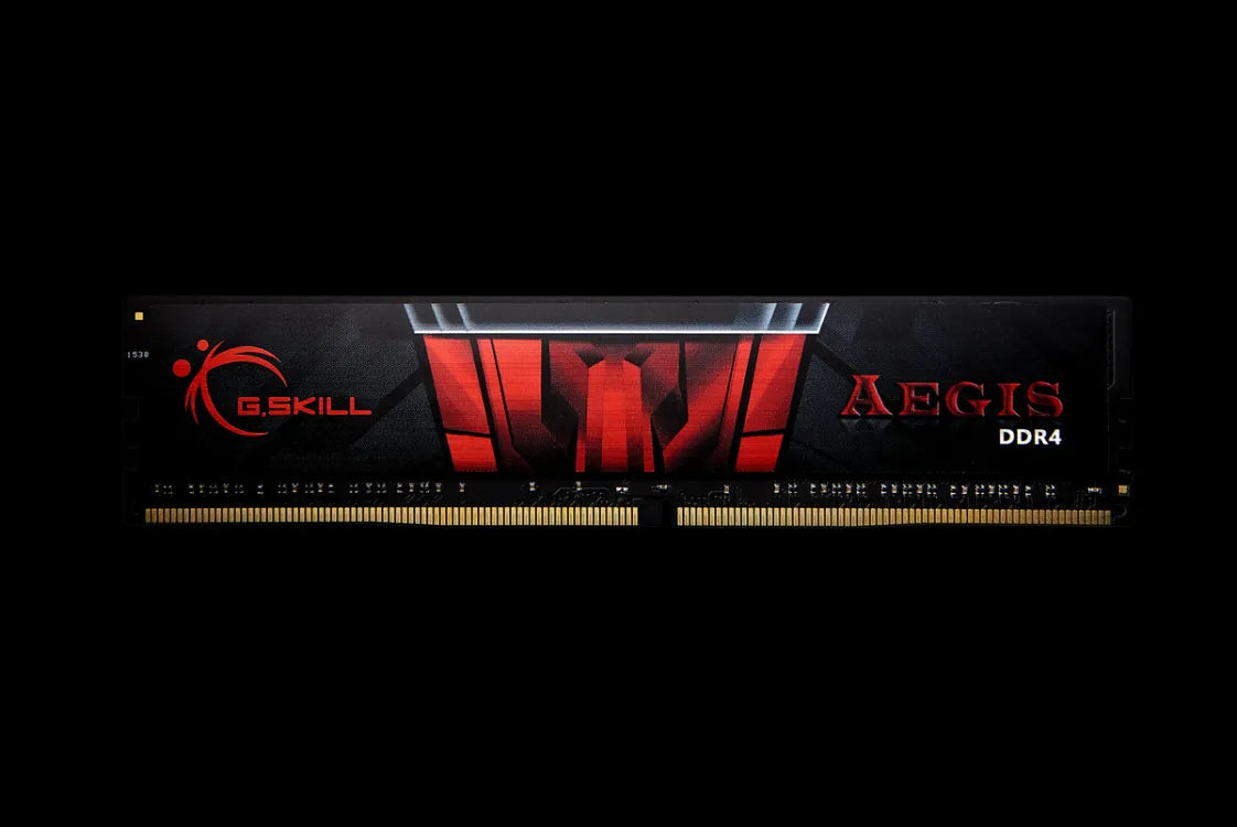 G.Skill Aegis, 8 GB, 1 x 8 GB, DDR4, 3000 MHz, 288-pin DIMM, Black