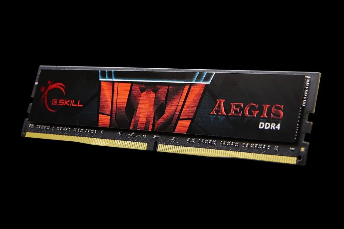 G.Skill Aegis, 16 GB, 2 x 8 GB, DDR4, 3000 MHz, 288-pin DIMM, Black
