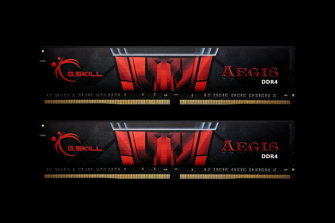G.Skill Aegis, 16 GB, 2 x 8 GB, DDR4, 3000 MHz, 288-pin DIMM, Black