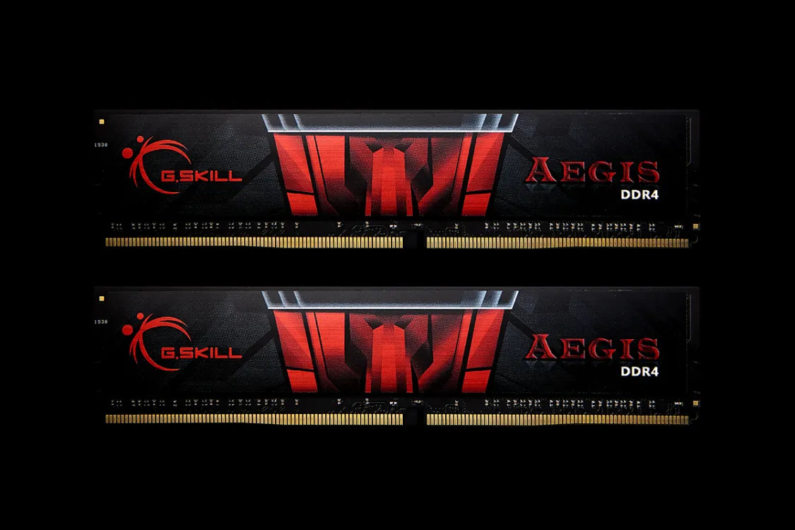 G.Skill Aegis, 16 GB, 2 x 8 GB, DDR4, 3000 MHz, 288-pin DIMM, Black