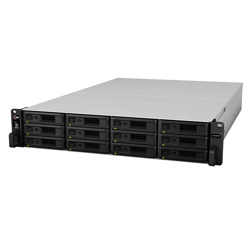 Synology RX1217RP, 13.4 kg, Rack (2U), Black, Grey