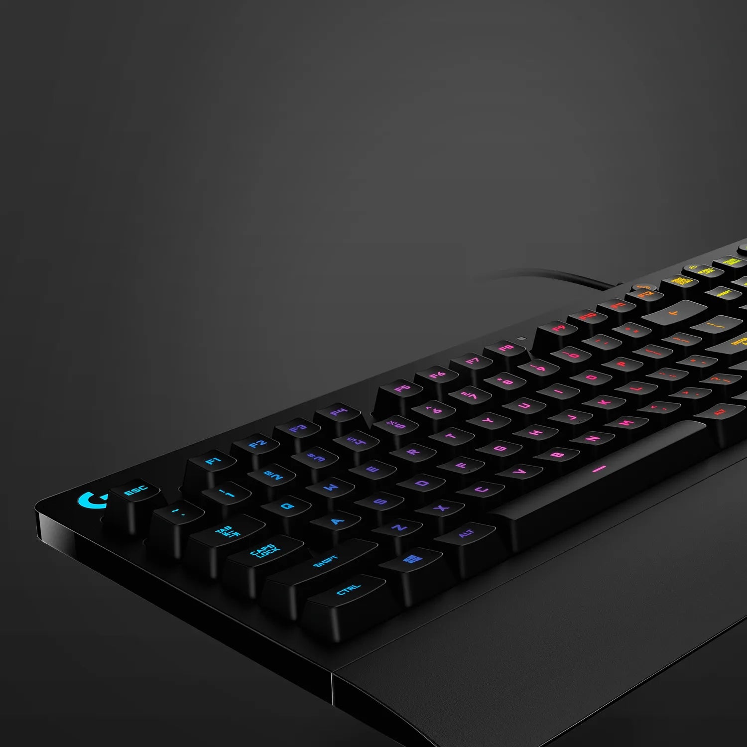 Logitech G G213 Prodigy Gaming Keyboard, Full-size (100%), Wired, USB, QWERTY, RGB LED, Black