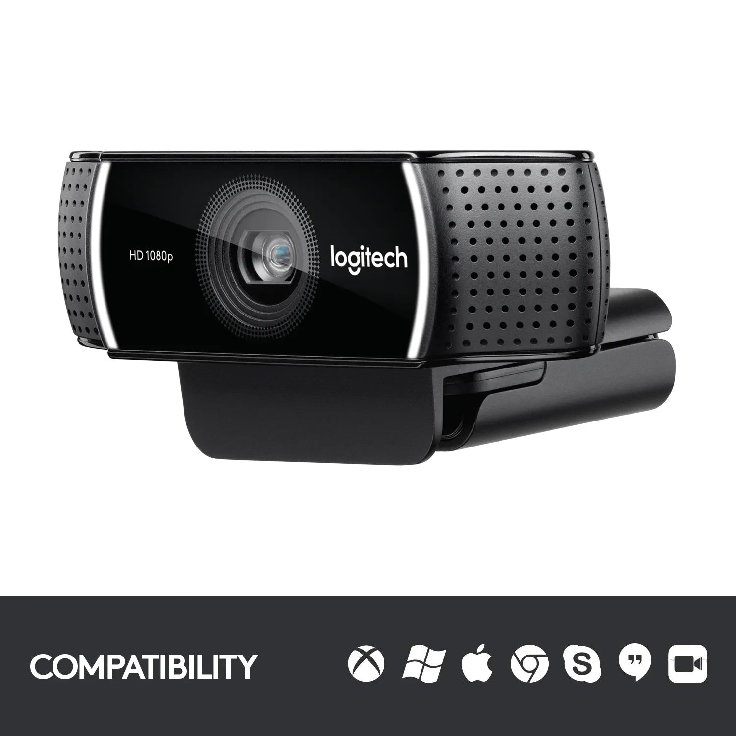 Logitech C922 PRO HD STREAM WEBCAM, 1920 x 1080 pixels, Full HD, 60 fps, 1280x720@60fps, 1920x1080@30fps, 720p, 1080p, H.264