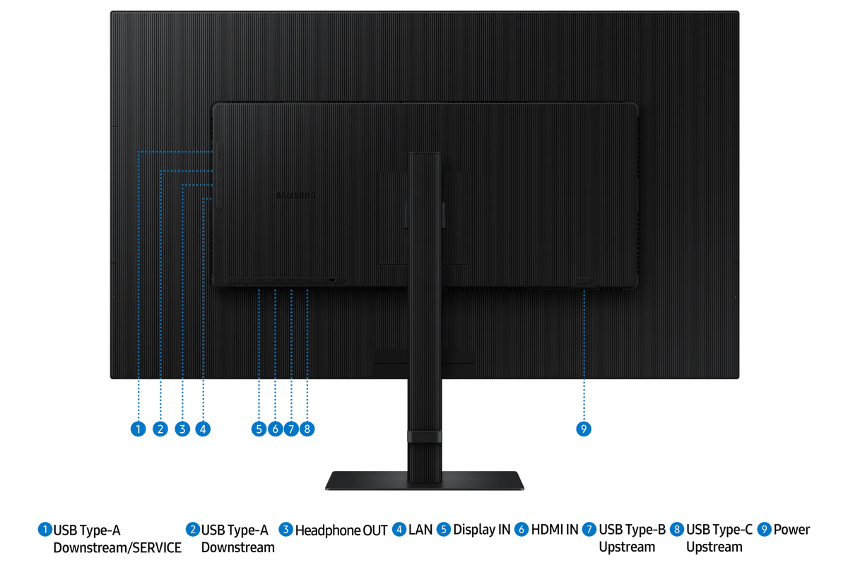 Samsung LS37D800UA 37'' ViewFinity UHD Monitor - 3840X2160; 60Hz; 3000:1; 5ms; 1xHDMI; 1xUSB-C Charging Power; 1xEthernet; 1xDis