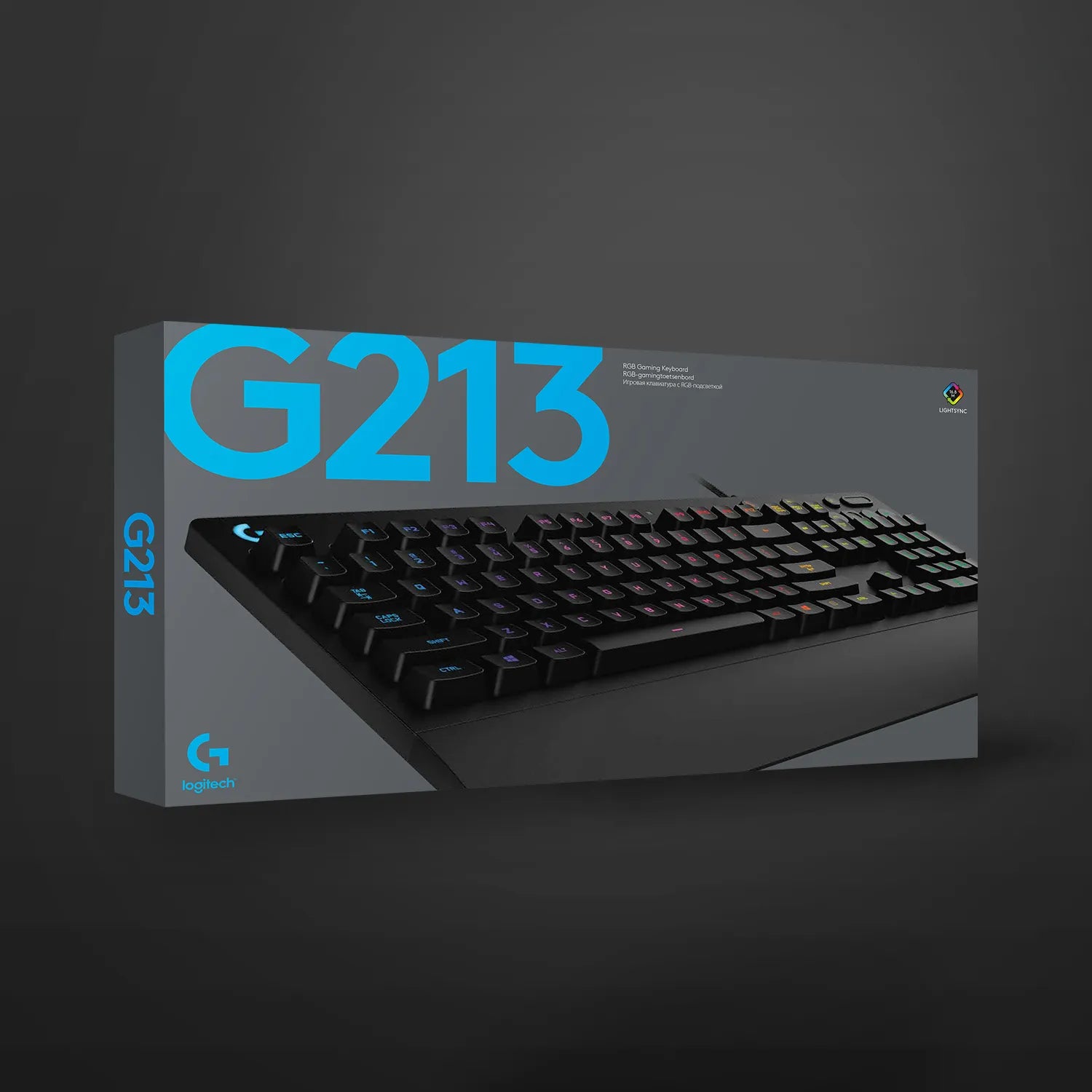 Logitech G G213 Prodigy Gaming Keyboard, Full-size (100%), Wired, USB, QWERTY, RGB LED, Black