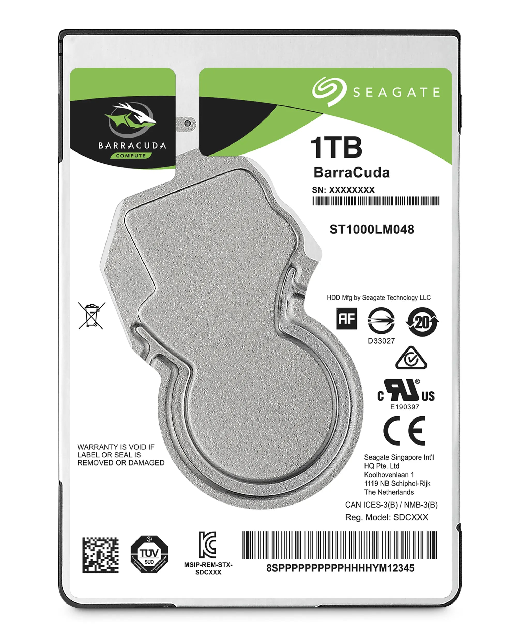 Seagate Barracuda BarraCuda 2.5", 2.5", 1000 GB, 5400 RPM