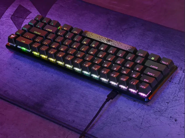 Corsair K65 PRO MINI, 65%, USB, Opto-mechanical key switch, QWERTY, RGB LED, Black