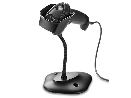 ZEBRA SCANNER DS2208-SR BLACK (WITH STAND) USB KIT: DS2208-SR00007ZZWW  ; CBA-U21-S07ZBR SHIELDED USB CABLE; 20-71043-04R STAND