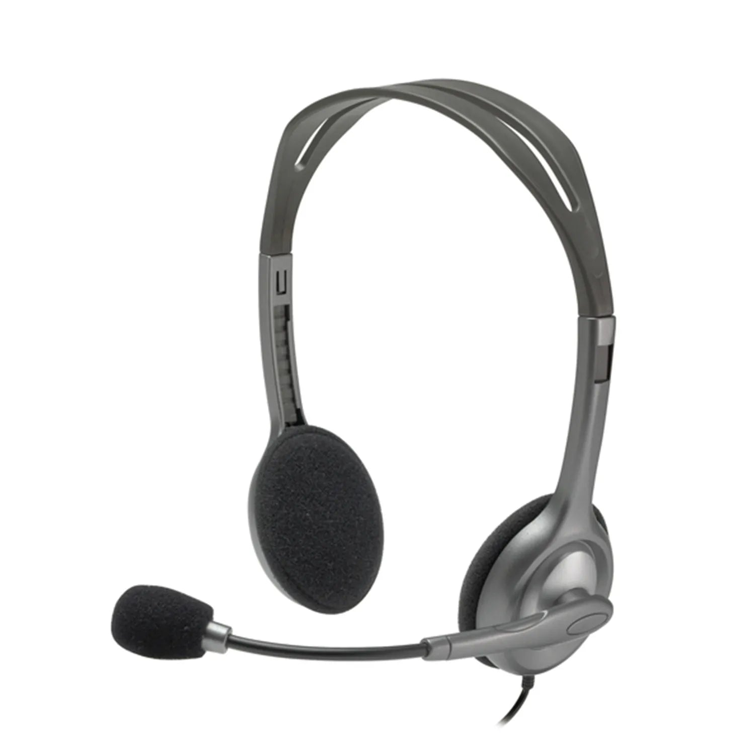 Logitech H110 Stereo Headset, Wired, Office/Call center, 20 - 20000 Hz, 74 g, Headset, Grey