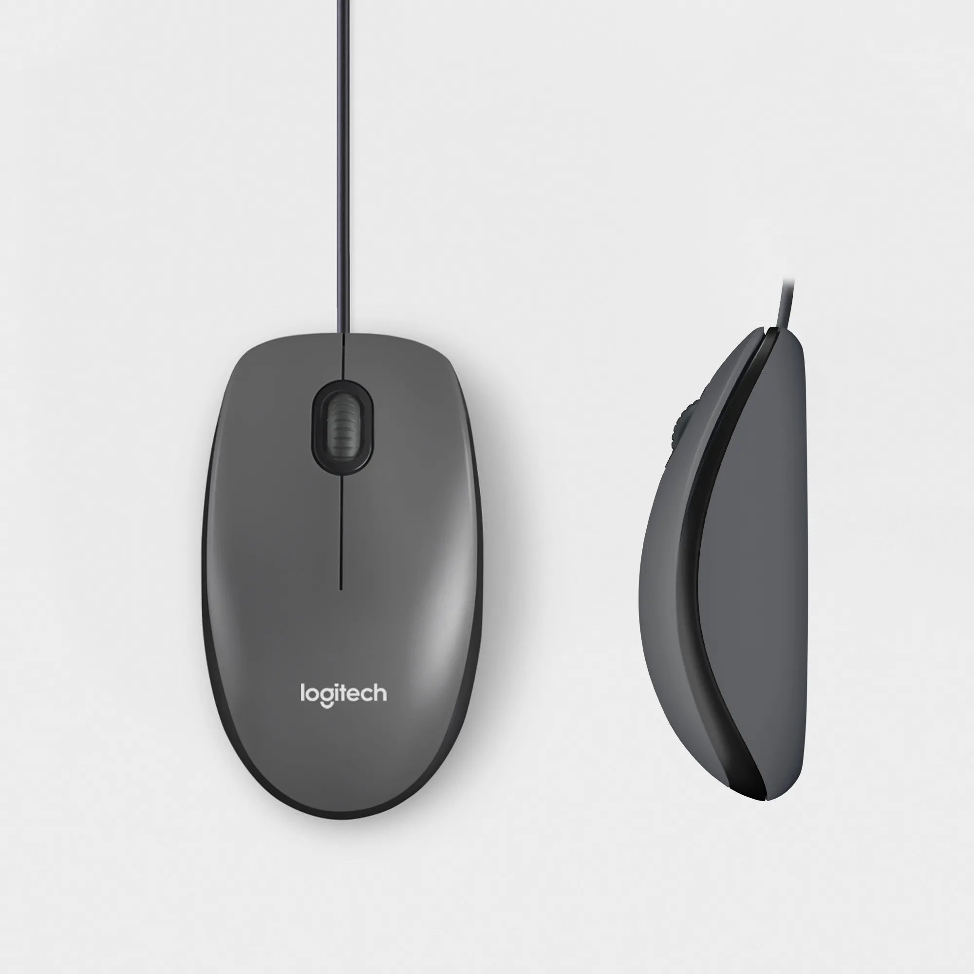 Logitech Mouse M100, Ambidextrous, Optical, USB Type-A, 1000 DPI, Black
