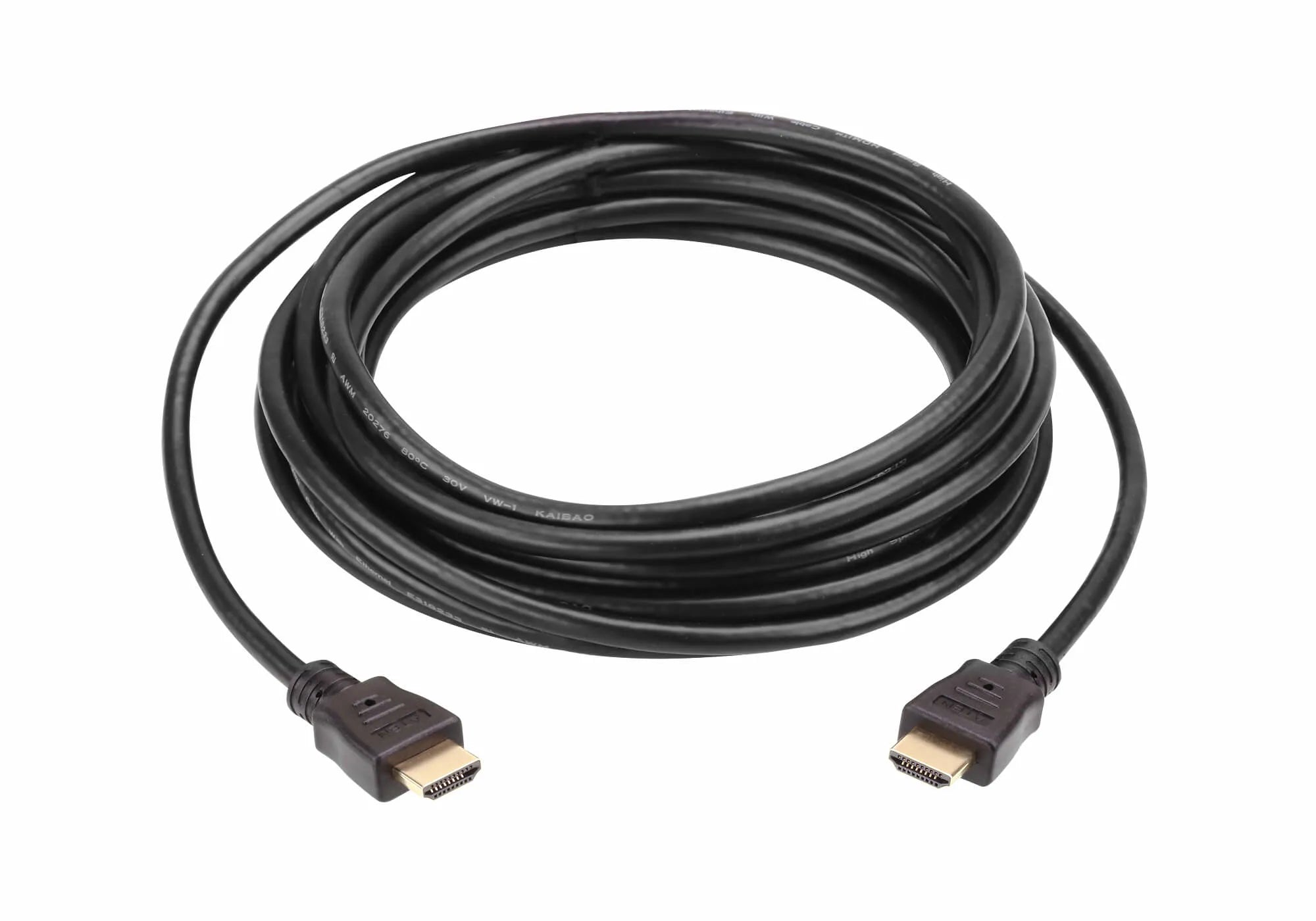 ATEN High Speed HDMI Cable with Ethernet 4K (4096 x 2160 @30Hz); 10 m HDMI Cable with Ethernet, 10 m, HDMI Type A (Standard), HDMI Type A (Standard), 4096 x 2160 pixels, 3D, Black