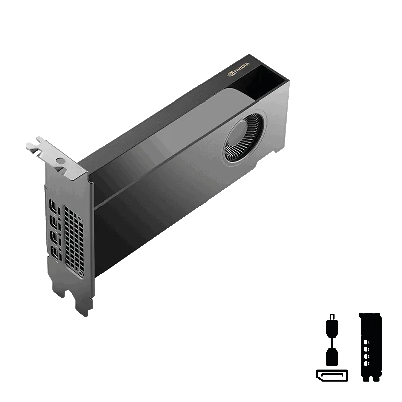 PNY NVIDIA RTX PRO 2000 Blackwell PCI-Express x16 Gen 5.0; 16 GB GDDR7 ECC 128-bit;  Adapter 4x Mini DP 2.1b; dual slot. 70W
