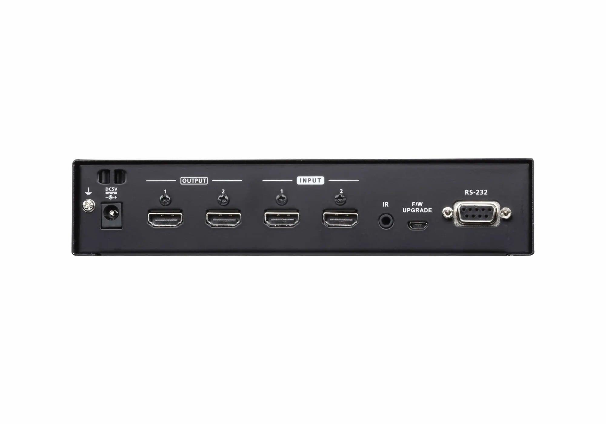 Aten VM0202H, 4096 x 2160 pixels, Rack mounting, Black