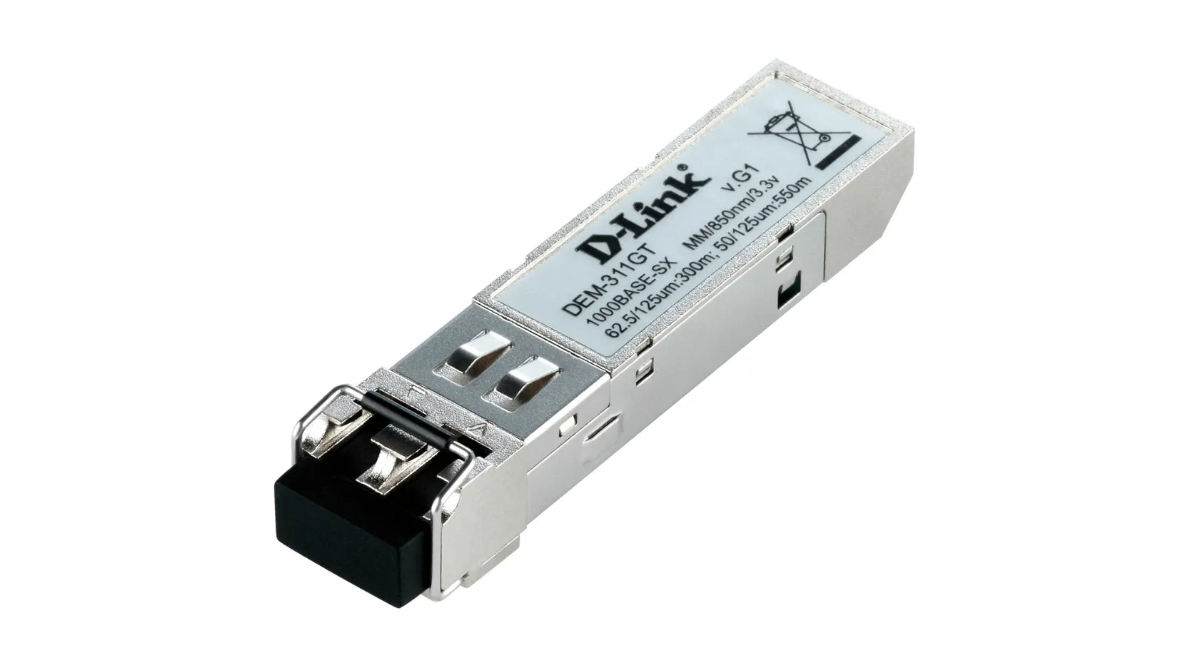 D-Link DEM-311GT, Fiber optic, 1000 Mbit/s, SFP, LC, 50/125 µm, SX