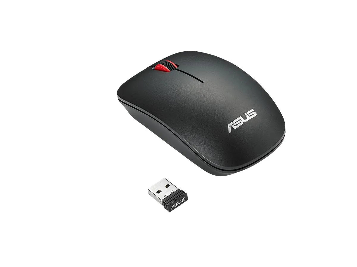 ASUS WT300 RF MOUSE/BK-RD, Ambidextrous, Optical, RF Wireless, 1600 DPI, Black, Red