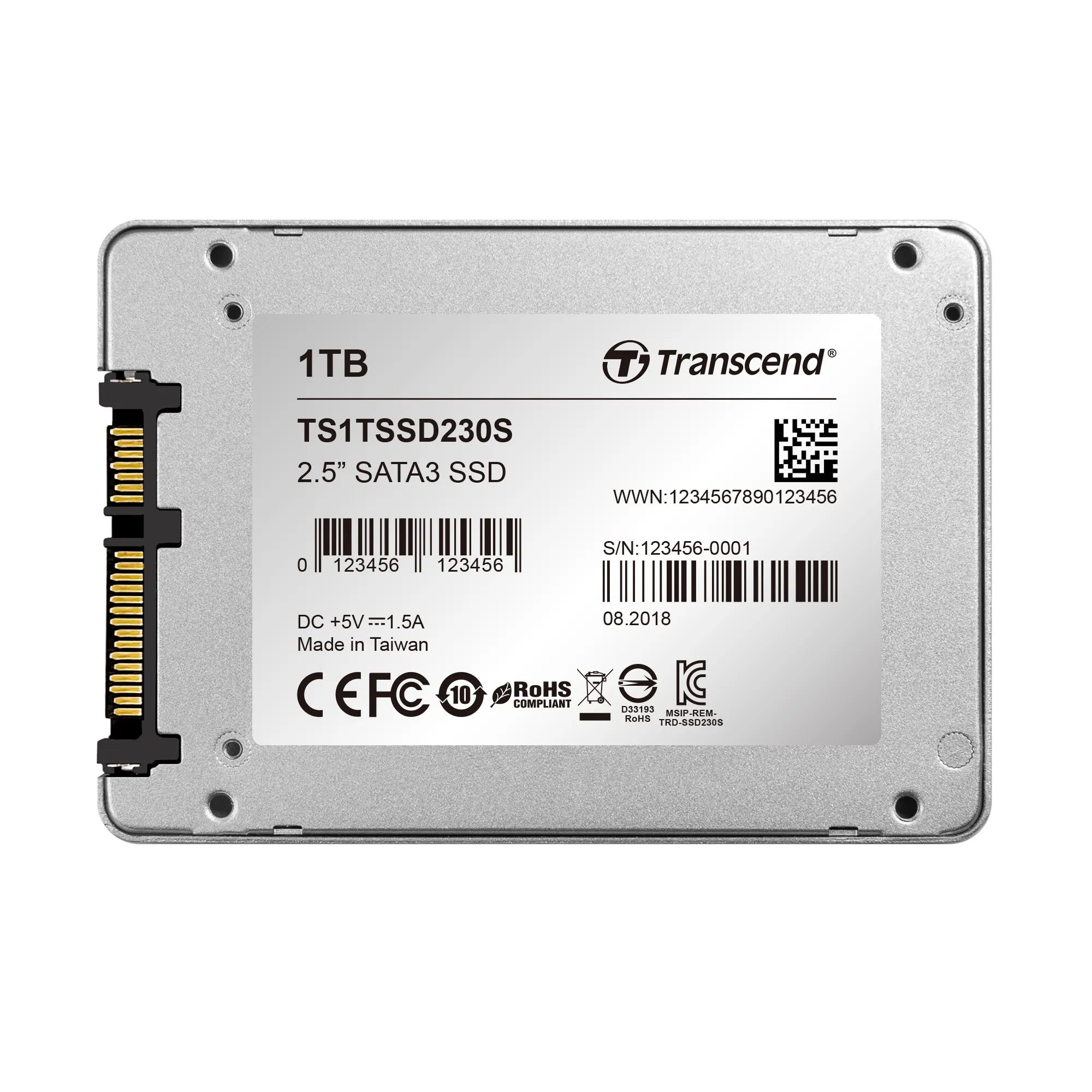 Transcend SSD230S 1TB, 1000 GB, 2.5", 560 MB/s, 6 Gbit/s