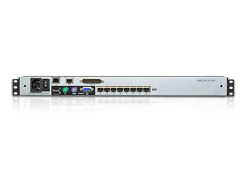 ATEN KL1508AiM, 1600 x 1200 pixels, UW-UXGA, Rack mounting, 28 W, 1U, Black
