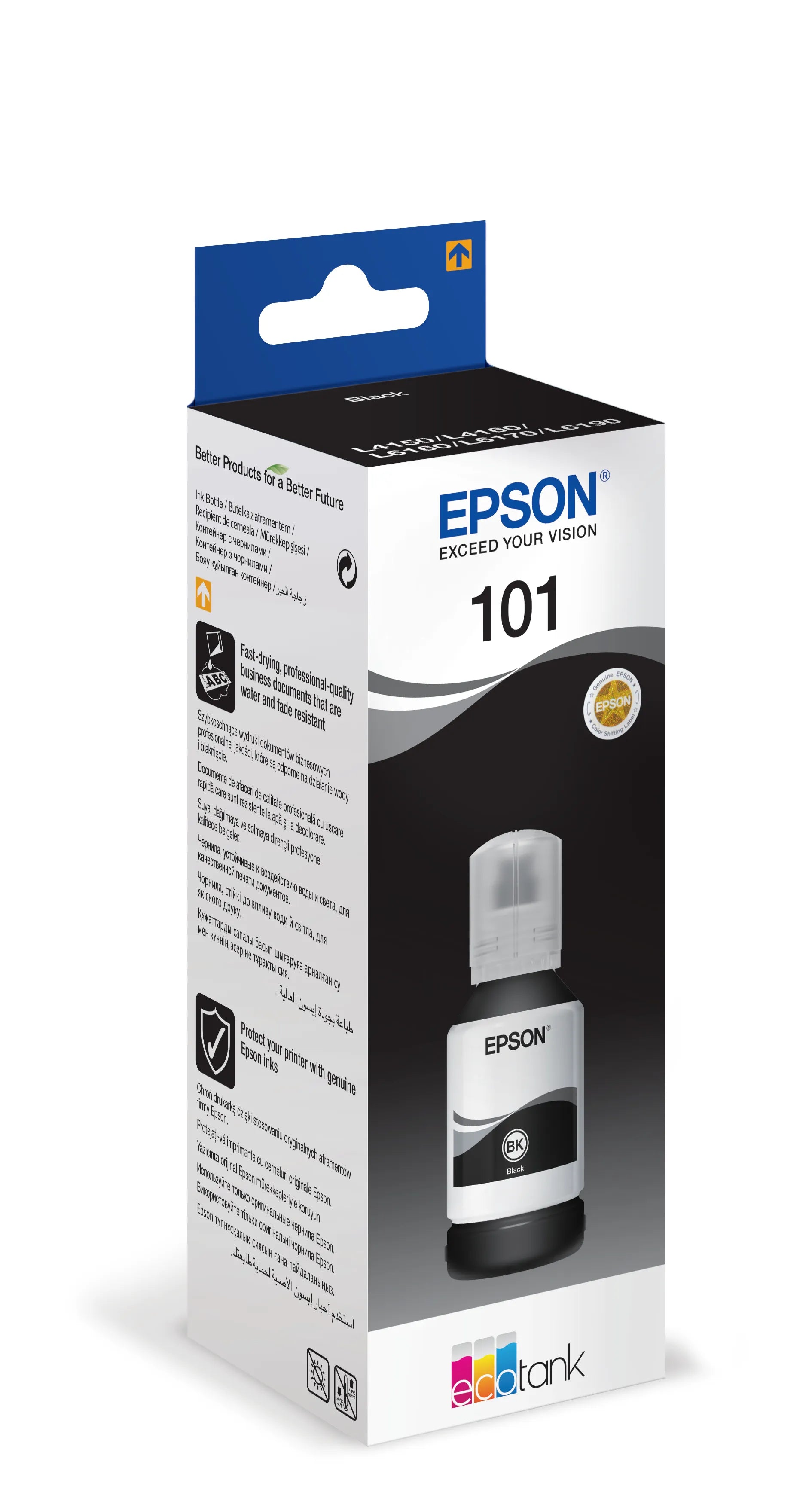 Epson 101 EcoTank Black, Pigment-based ink, 127 ml, 1 pc(s)