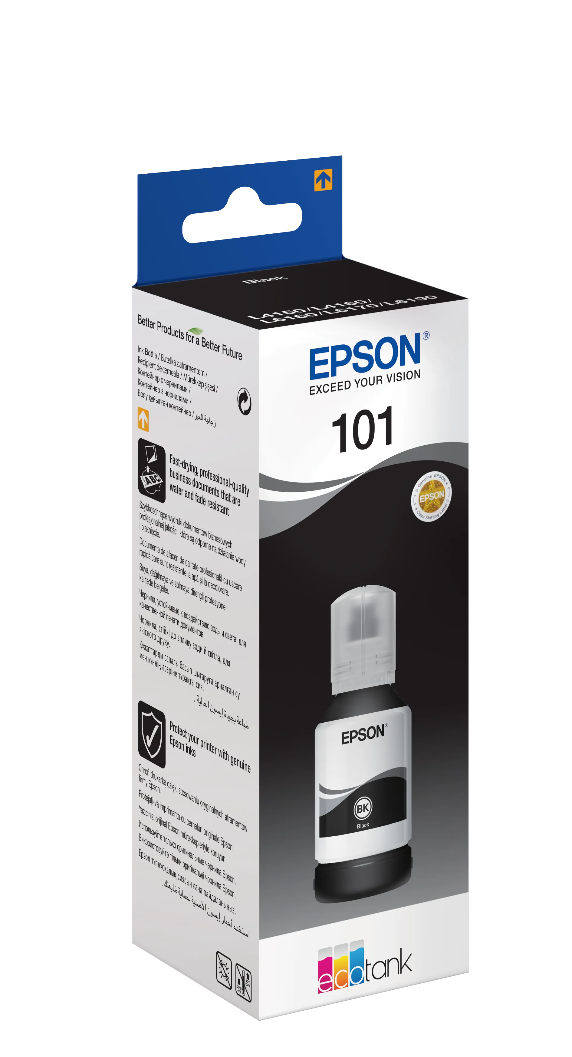 Epson 101 EcoTank Black, Pigment-based ink, 127 ml, 1 pc(s)