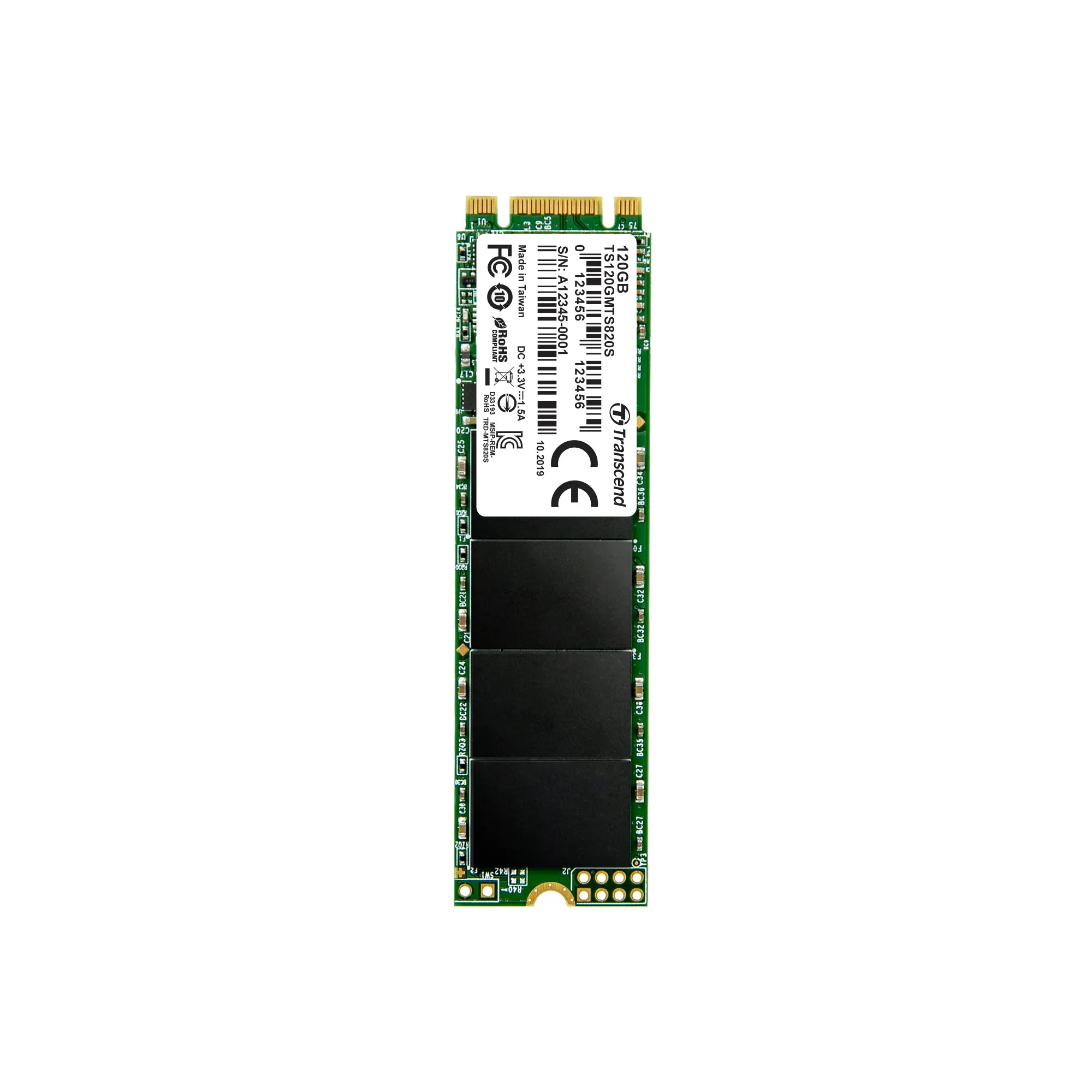 Transcend M.2 SSD 820S 120GB, 120 GB, M.2, 500 MB/s, 6 Gbit/s