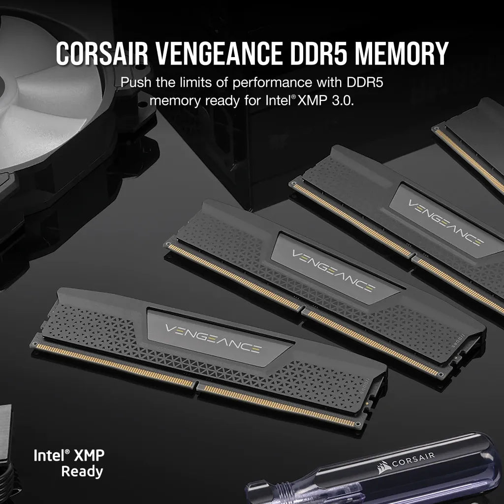 Corsair Vengeance CMK64GX5M2X6800C32, 64 GB, 2 x 32 GB, DDR5, 6800 MHz, 288-pin DIMM