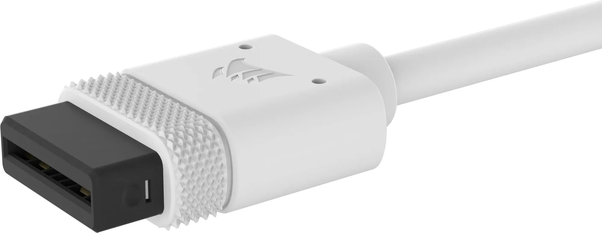 Corsair iCUE LINK Cable; 1x 600mm with Straight connectors; White
