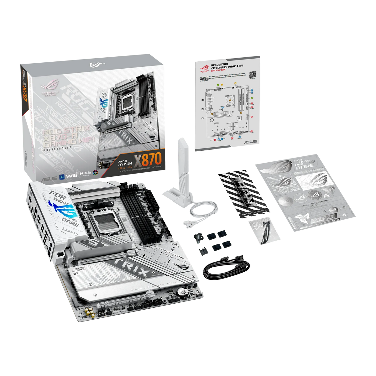 ASUS Motherboard/ATX/AM5/4xDIMM/Max256GB/DDR5/2xUSB4/1xHDMI/1xDP/1xPCIe5x16/1xPCIe4x16/4xM.2/2xSATA/RAID/WIFI7