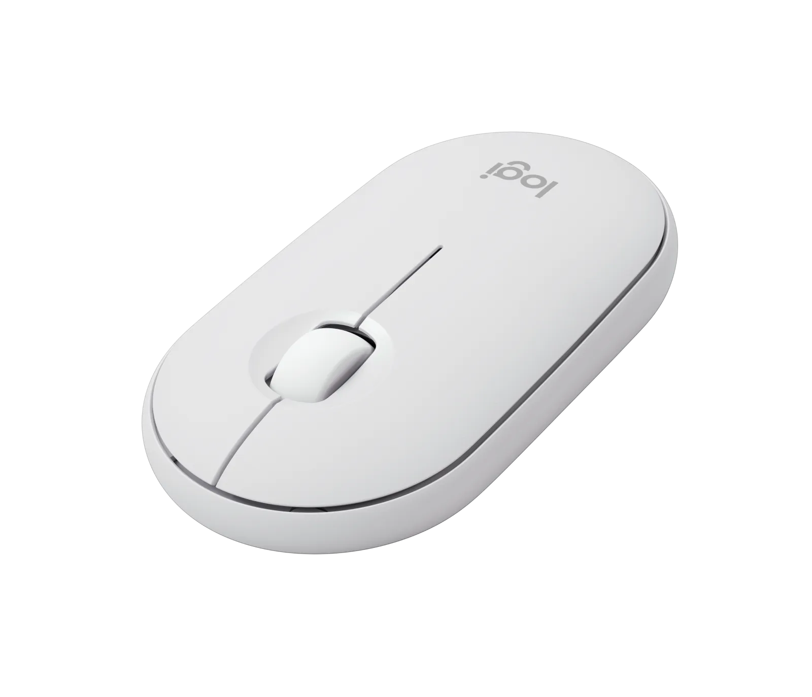 LOGI Pebble Mouse 2 M350s Wireless mouse - Tonal White