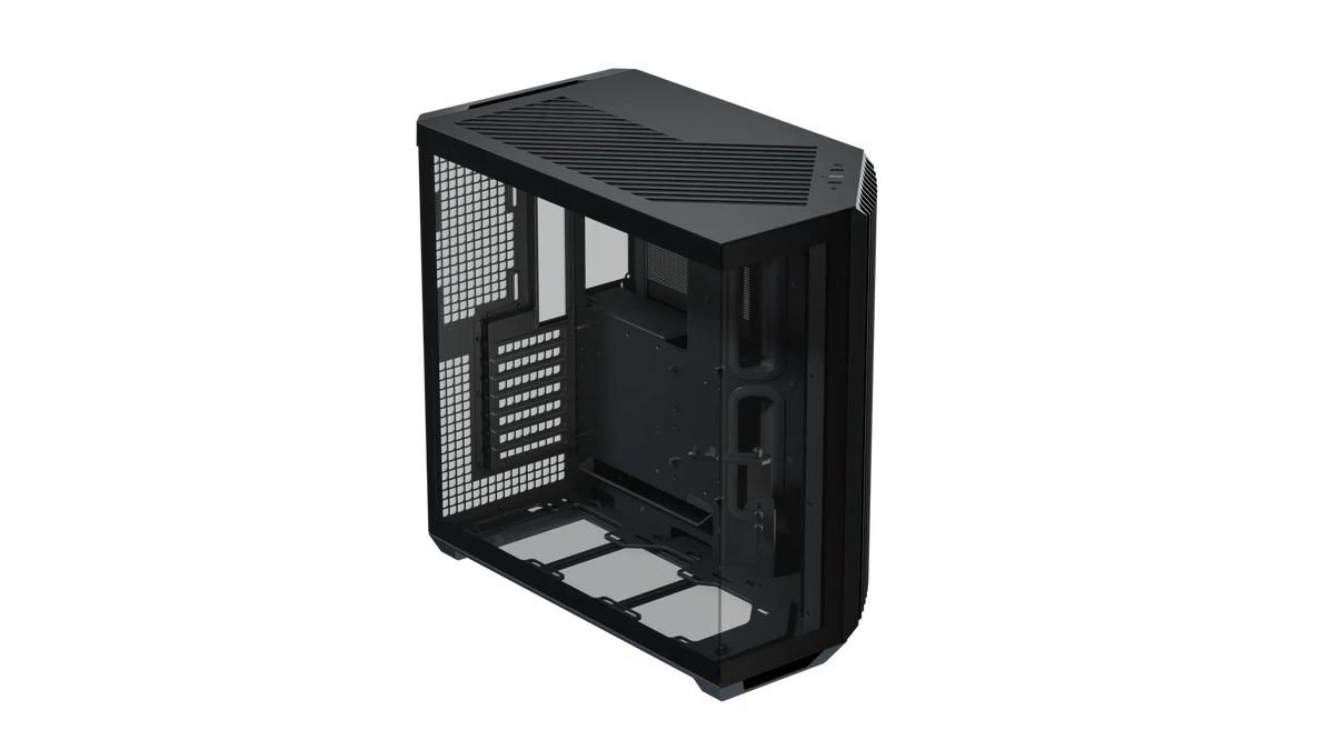 Aerocool APNX V1 premium Black mid-tower ATX case - Supports up to 10 fans -  6x2.5'' or 2x 3.5'' - 360mm radiator