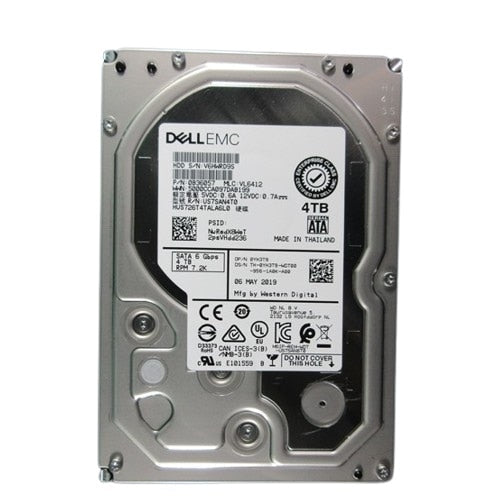 Dell 4TB 7.2K RPM SATA 6Gbps 512n 3.5in Hard Drive
