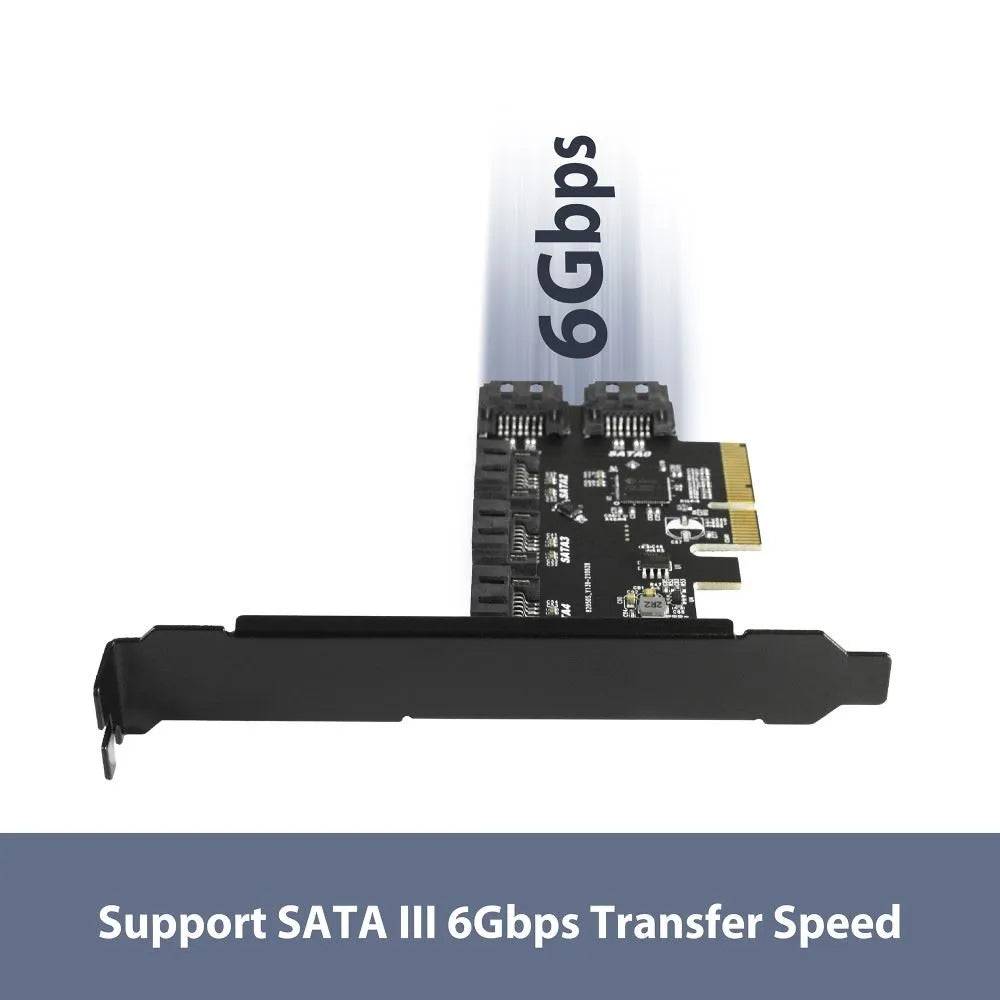 Vantec 5-Port SATA III 6Gbps PCIe x4 Host Card