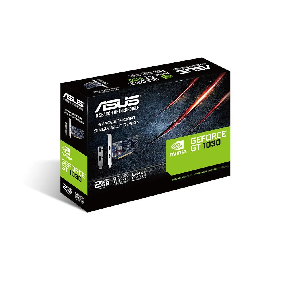 ASUS GT1030-2G-BRK, GeForce GT 1030, 2 GB, GDDR5, 64 bit, 7680 x 4320 pixels, PCI Express 3.0