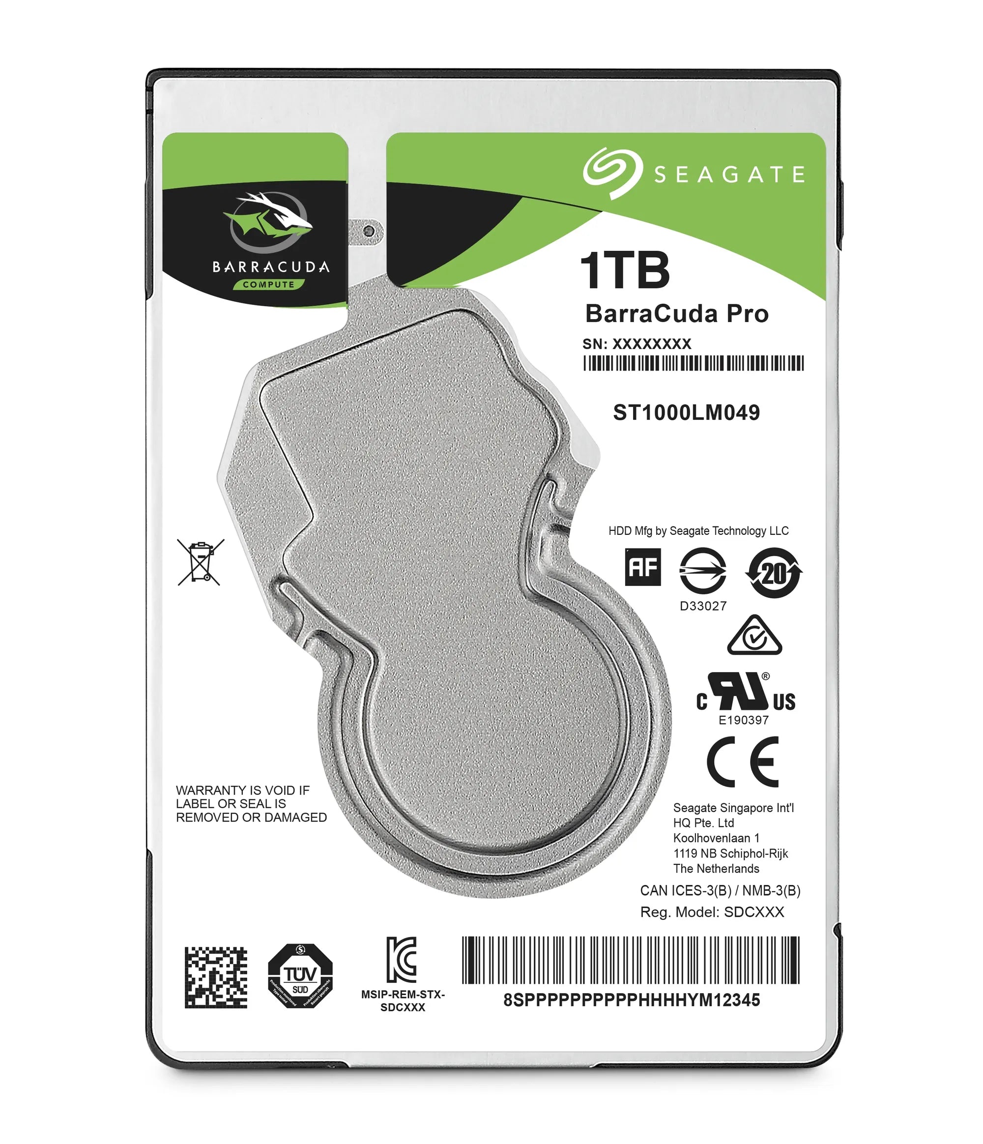 Seagate Barracuda Pro, 2.5", 1000 GB, 7200 RPM