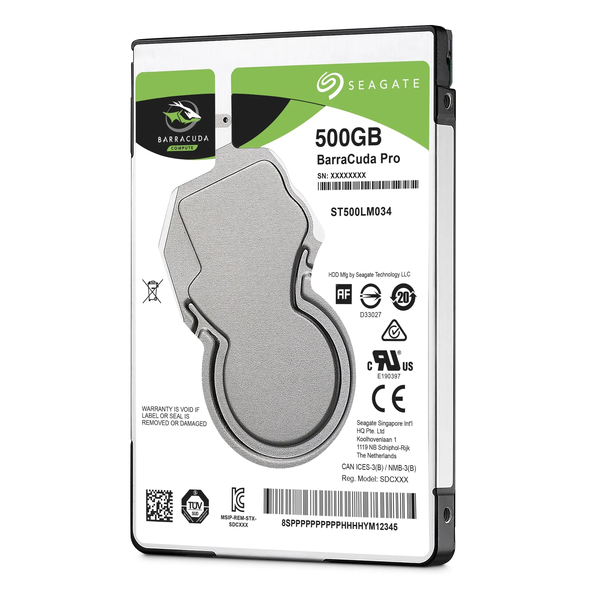 Seagate Barracuda Pro, 2.5", 500 GB, 7200 RPM