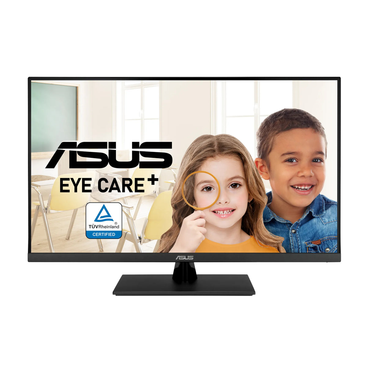 ASUS VP327Q Eye Care Monitor – 31.5-inch; 4K UHD (3840 x 2160); 99% sRGB; HDR-10; Adaptive-Sync; DisplayPort; HDMI; Flicker Free