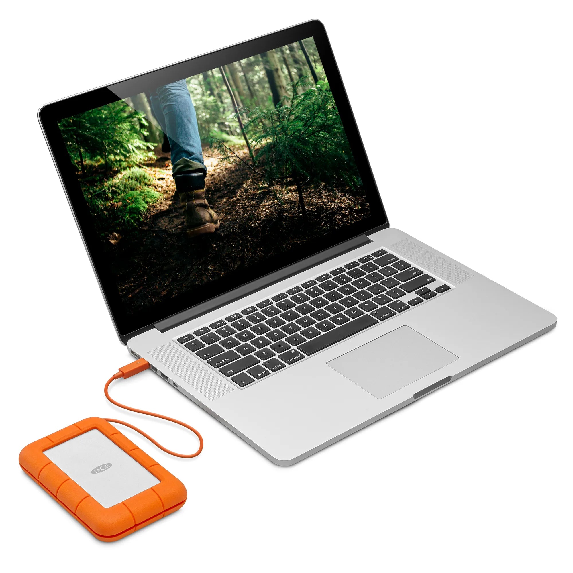 LaCie Rugged USB-C, 5 TB, 3.2 Gen 1 (3.1 Gen 1), Grey, Yellow