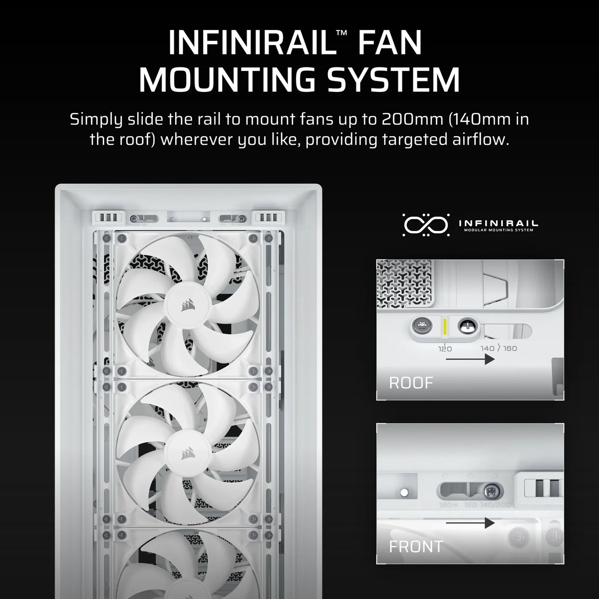 FRAME 5000D RS Mid-Tower PC Case; 4x RS 140 PWM Fans; 2x 2.5'' ; 1x 3.5'';